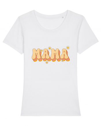 MAMA Retro Flowers White