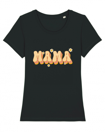 MAMA Retro Flowers Black