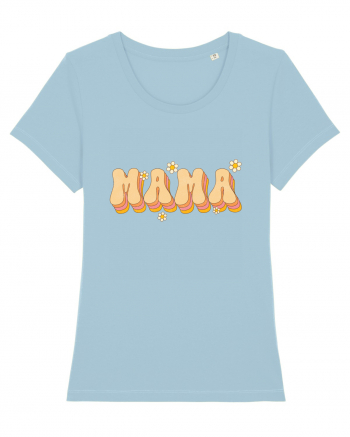 MAMA Retro Flowers Sky Blue