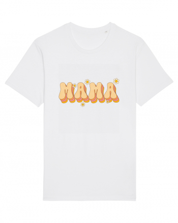 MAMA Retro Flowers White