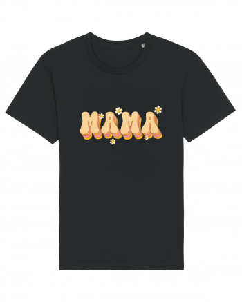 MAMA Retro Flowers Black