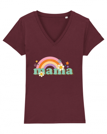 MAMA Retro Rainbow Burgundy