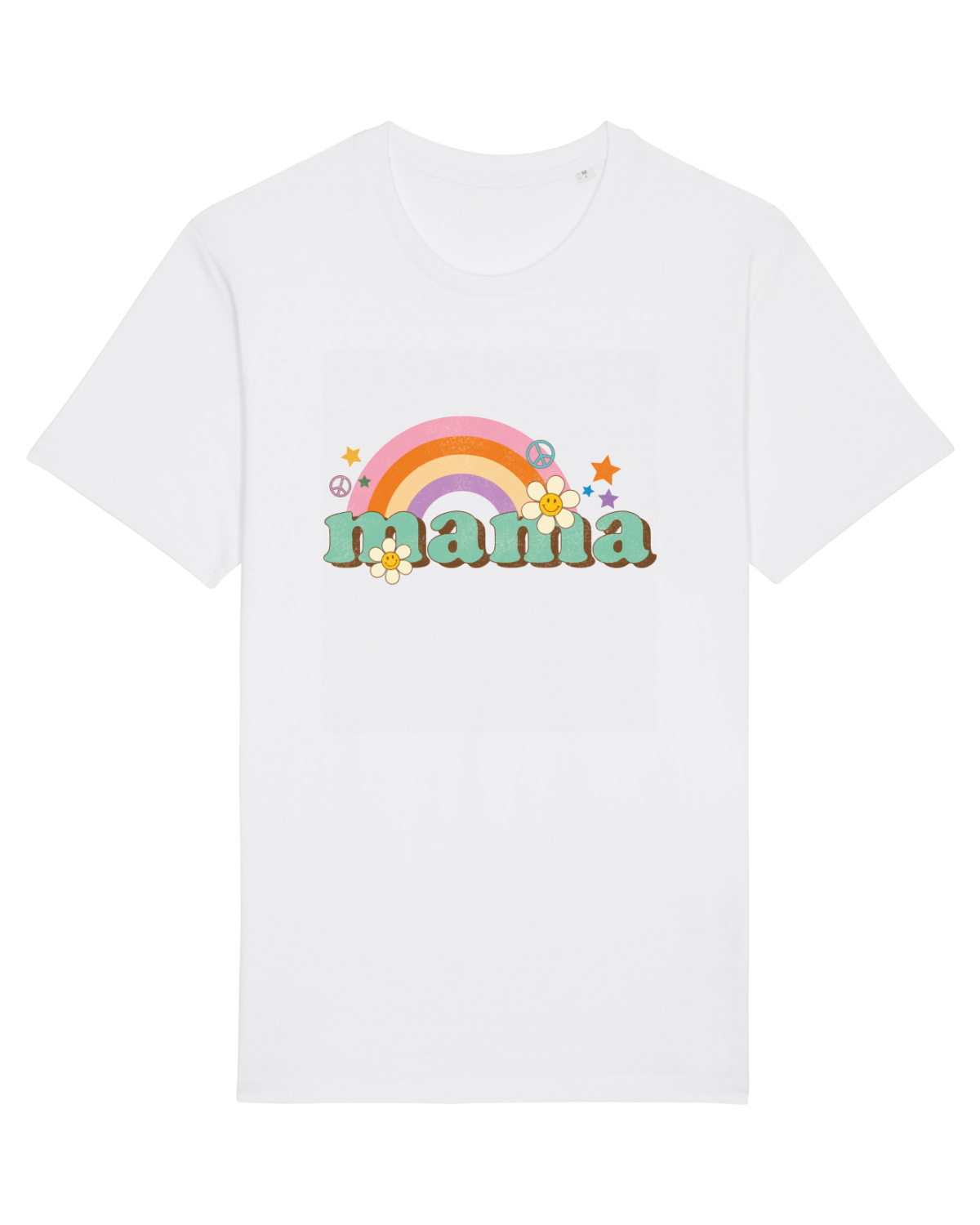 Tricou mânecă scurtă Unisex Rocker White