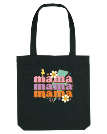 MAMA Peace Flower Black