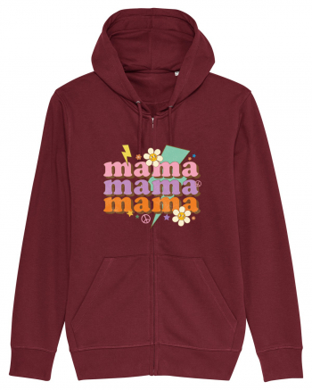 MAMA Peace Flower Burgundy