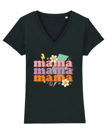 MAMA Peace Flower Black