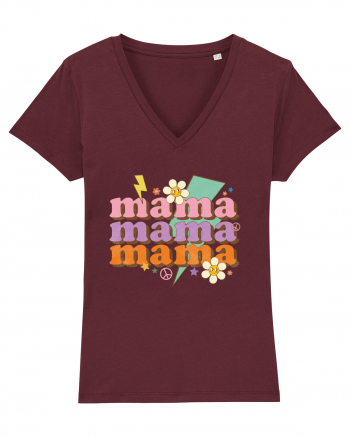 MAMA Peace Flower Burgundy