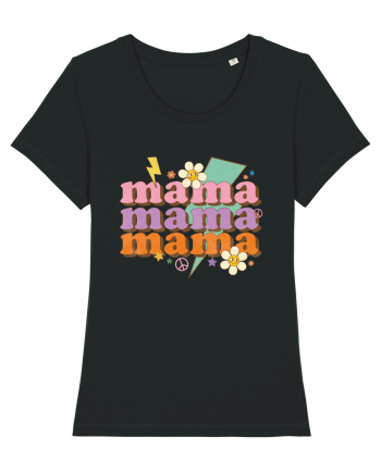 MAMA Peace Flower Black