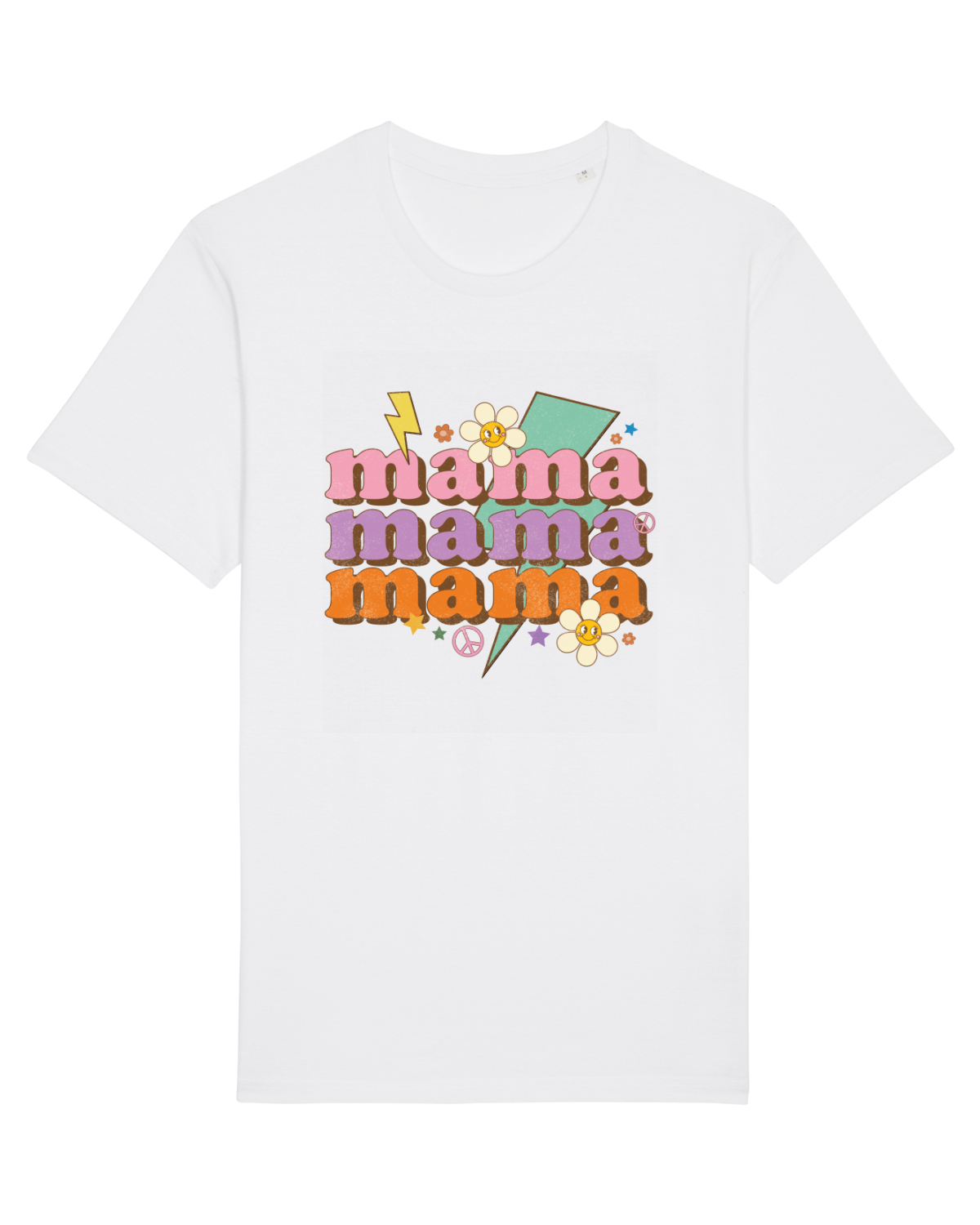 Tricou mânecă scurtă Unisex Rocker White