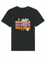 MAMA Peace Flower Tricou mânecă scurtă Unisex Rocker