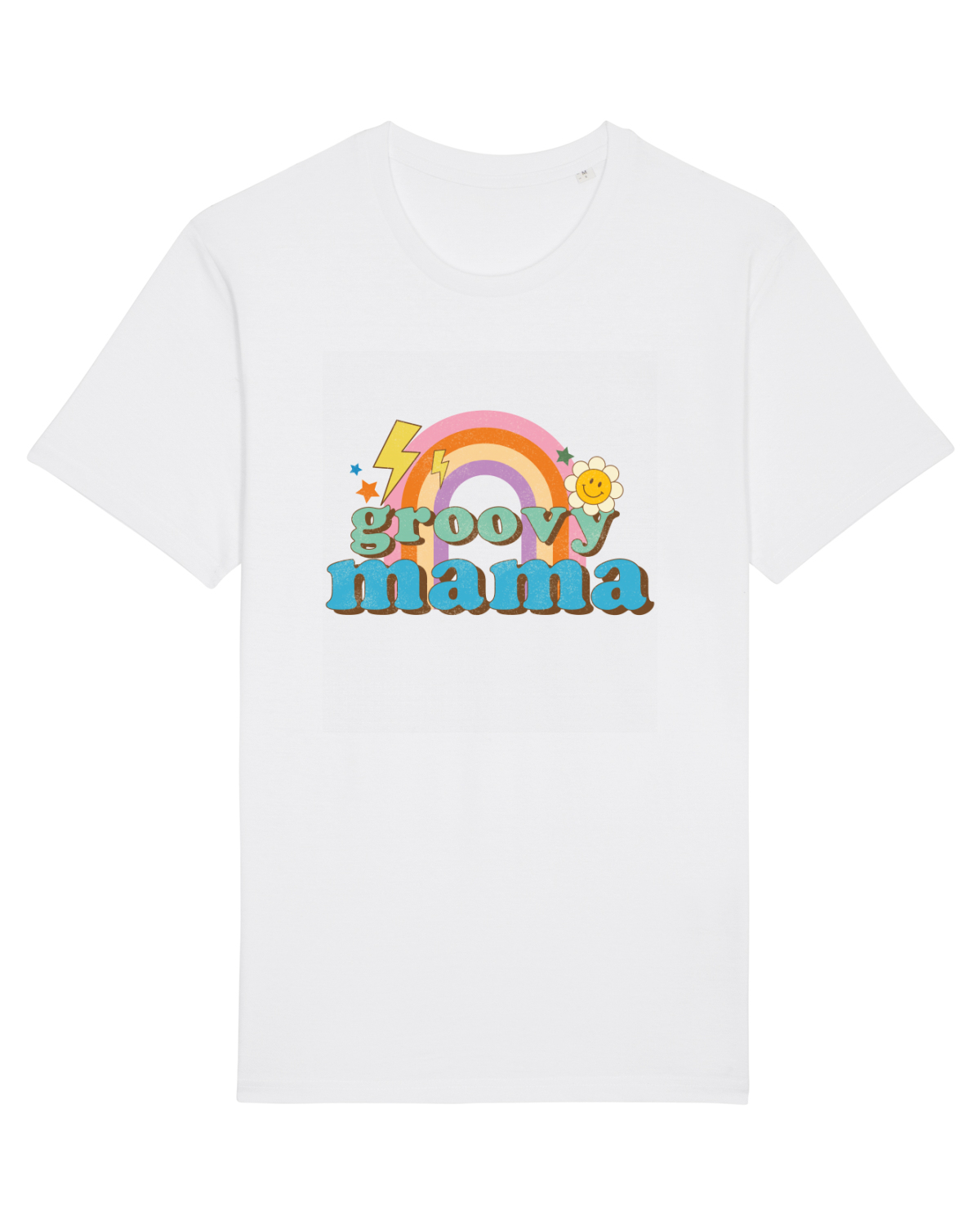 Tricou mânecă scurtă Unisex Rocker White