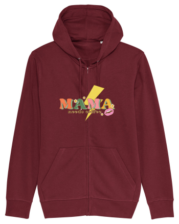 Mama Needs Coffee Burgundy