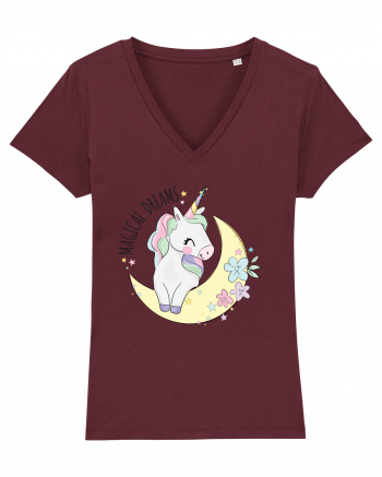 Magical Dreams Unicorn Burgundy