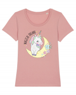 Magical Dreams Unicorn Tricou mânecă scurtă guler larg fitted Damă Expresser