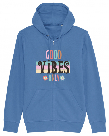 Good Vibes Only Vintage Bright Blue