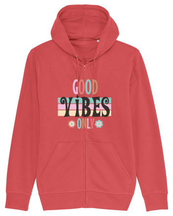 Good Vibes Only Vintage Carmine Red