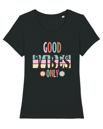Good Vibes Only Vintage Black