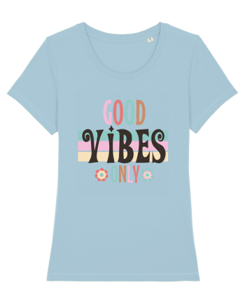 Good Vibes Only Vintage Sky Blue