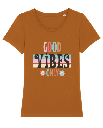Good Vibes Only Vintage Roasted Orange