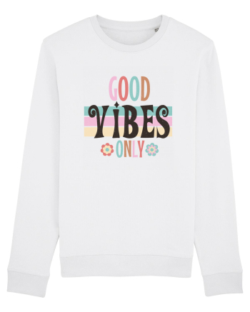 Good Vibes Only Vintage White