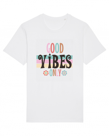 Good Vibes Only Vintage White