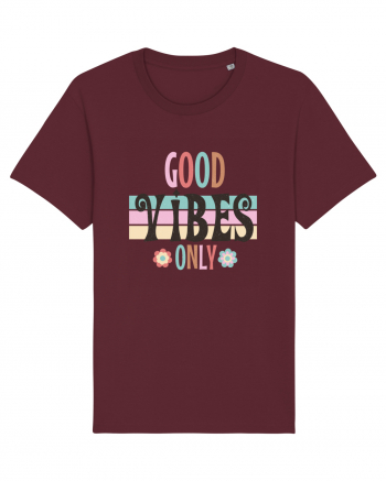 Good Vibes Only Vintage Burgundy