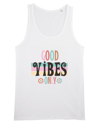 Good Vibes Only Vintage White
