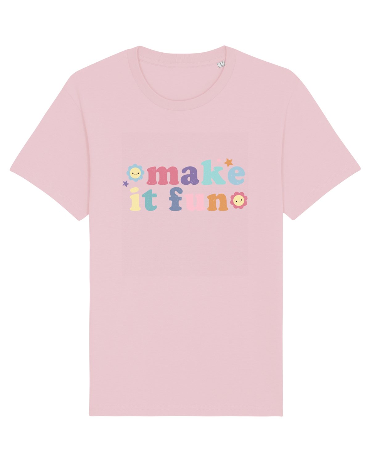 Tricou mânecă scurtă Unisex Rocker Cotton Pink