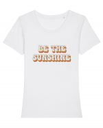 Be The Sunshine Retro Tricou mânecă scurtă guler larg fitted Damă Expresser