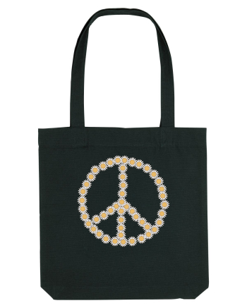 Peace Flowers Daisy Black