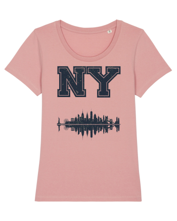 Retro Vintage New York College Jersey Canyon Pink