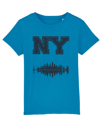 Retro Vintage New York College Jersey Azur