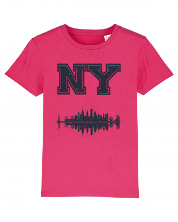 Retro Vintage New York College Jersey Raspberry