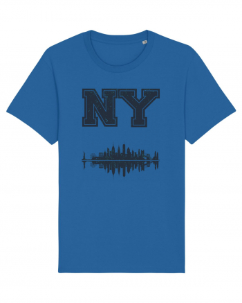 Retro Vintage New York College Jersey Royal Blue