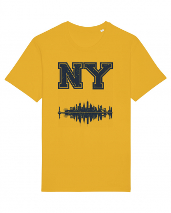 Retro Vintage New York College Jersey Spectra Yellow