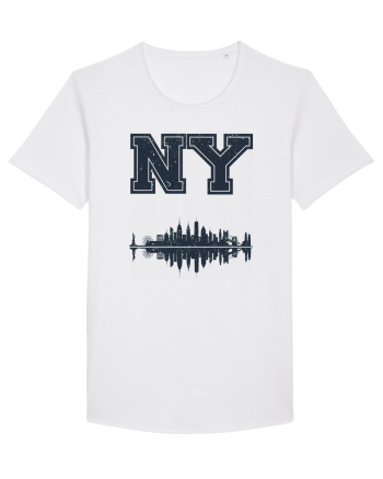 Retro Vintage New York College Jersey White