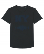 Retro Vintage New York College Jersey Tricou mânecă scurtă guler larg Bărbat Skater