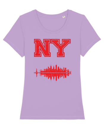 Retro Vintage New York College Jersey Lavender Dawn