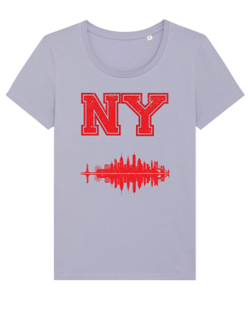 Retro Vintage New York College Jersey Lavender
