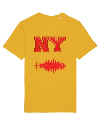 Retro Vintage New York College Jersey Spectra Yellow
