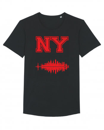 Retro Vintage New York College Jersey Black