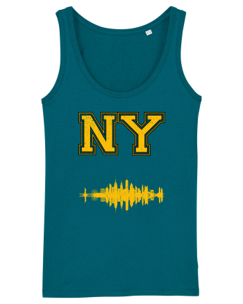 Retro Vintage New York College Jersey Ocean Depth