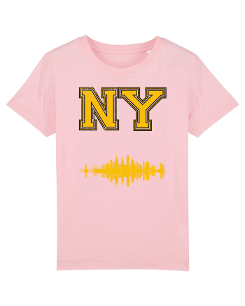 Retro Vintage New York College Jersey Cotton Pink