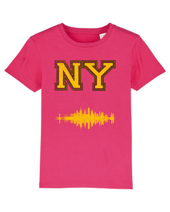 Retro Vintage New York College Jersey Raspberry