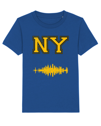 Retro Vintage New York College Jersey Majorelle Blue