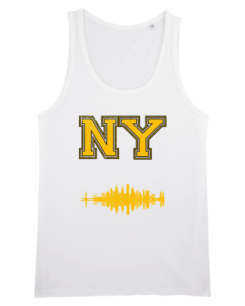 Retro Vintage New York College Jersey White