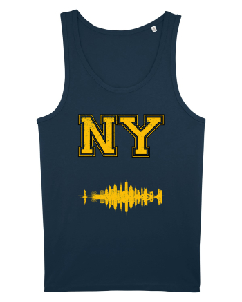 Retro Vintage New York College Jersey Navy