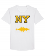 Retro Vintage New York College Jersey Tricou mânecă scurtă guler larg Bărbat Skater