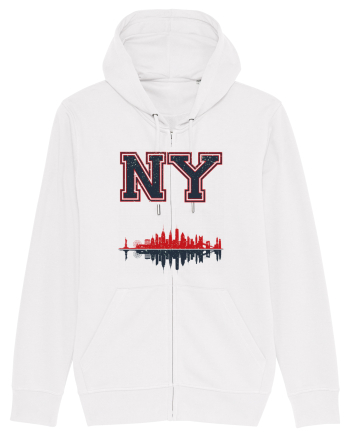 Retro Vintage New York College Jersey White