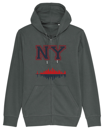 Retro Vintage New York College Jersey Anthracite